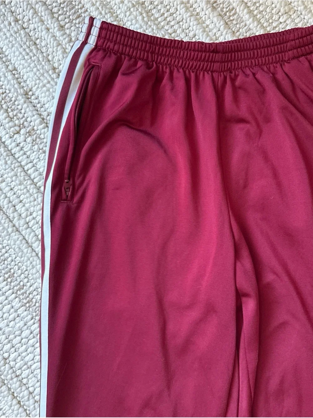Adidas Originals Maroon Adicolor Classics Firebird Loose Track Suit XL Blue Tag